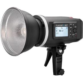 Flashpoint XPLOR 600 HSS TTL مصباح أحادي يعمل بالبطارية مع نظام تحكم عن بعد راديو R2 2.4 جيجا هرتز مدمج (حامل بوينز) in Kuwait