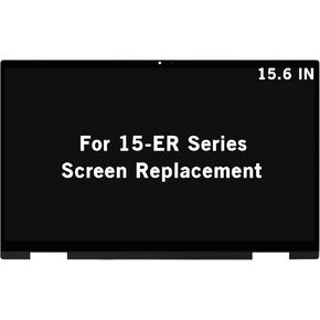 HOYRTDE 15.6" Replacement for HP Pavilion x360 15-er 15t-er 15-er0xxx 15-er0000 15t-er0xx 15t-er000 M45119-001 M45118-001 FullHD 1080P IPS LCD Display Touch Screen Digitizer Assembly with Bezel in Saudi Arabia