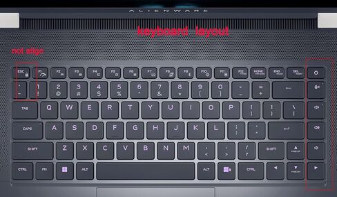 غطاء حماية للوحة المفاتيح من مادة TPU متوافق مع الكمبيوتر المحمول Dell Alienware x14 R1 Gaming مقاس 14 بوصة 2022، Alienware x14 R2 2023 - شفاف (شفاف) in Kuwait