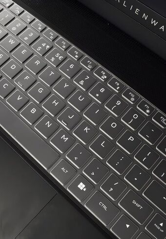 غطاء حماية للوحة المفاتيح من مادة TPU متوافق مع الكمبيوتر المحمول Dell Alienware x14 R1 Gaming مقاس 14 بوصة 2022، Alienware x14 R2 2023 - شفاف (شفاف) in Kuwait