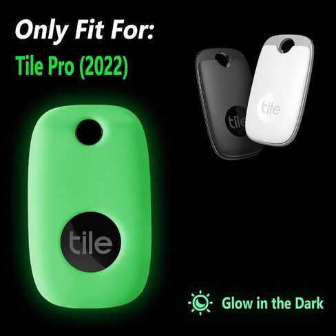 حافظة سيليكون Geiomoo متوافقة مع Tile Pro 2022، غطاء حماية مزود بحلقة تسلق (أخضر مضيء) in Saudi Arabia