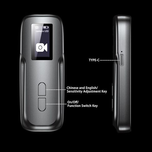 أجهزة كشف الكاميرا الخفية ONE-MI، ماسح ضوئي للمراقبة المحمول مع تنبيهات في الوقت الحقيقي، حساسية قابلة للتعديل، كشف معزز للعدسات، كشف المجال المغناطيسي، استخدام في الأماكن المغلقة، رمادي فضي in Kuwait