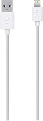 Belkin Lightning to USB Cable - MFi-Certified iPhone Lightning Cable for iPhone XS, XS Max, XR, X, 8/8 Plus and more (4ft/1.2m), White in Kuwait