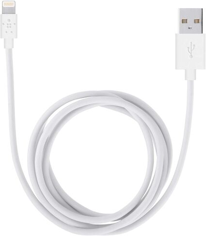 Belkin Lightning to USB Cable - MFi-Certified iPhone Lightning Cable for iPhone XS, XS Max, XR, X, 8/8 Plus and more (4ft/1.2m), White in Kuwait