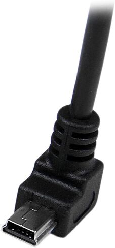 StarTech.com كابل USB صغير بزاوية أسفل - 2 متر - أسود - USB A إلى Mini USB B - كابل USB إلى Mini USB - شاحن USB صغير - USB A إلى Mini B (USBAMB2MD) in Saudi Arabia