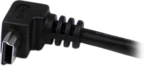 StarTech.com كابل USB صغير بزاوية أسفل - 2 متر - أسود - USB A إلى Mini USB B - كابل USB إلى Mini USB - شاحن USB صغير - USB A إلى Mini B (USBAMB2MD) in Saudi Arabia