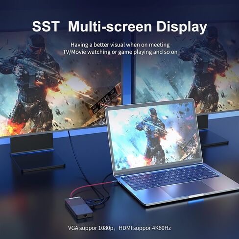 محول USB C Hub Ethernet، محول ANNNWZZD 7 في 1 USB C PD Ethernet Hub مع 3 منافذ إخراج USB 3.0 وUSB-C in Kuwait