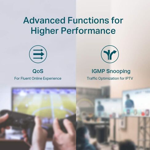 محول TP-Link 8 PRT d/bit + فتحتين SFP (مجدد معتمد). in Kuwait