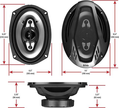 بوس اوديو سيستم NX424 250 واط لكل زوج، 4 انش، نطاق كامل، مكبرات صوت للسيارة 4 اتجاهات تباع في أزواج in Saudi Arabia
