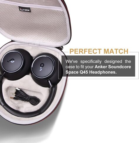 LTGEM Hard Case for Anker Soundcore Space Q45 / Q35 Adaptive Noise Cancelling Headphones - Protective Carrying Storage Bag in Kuwait