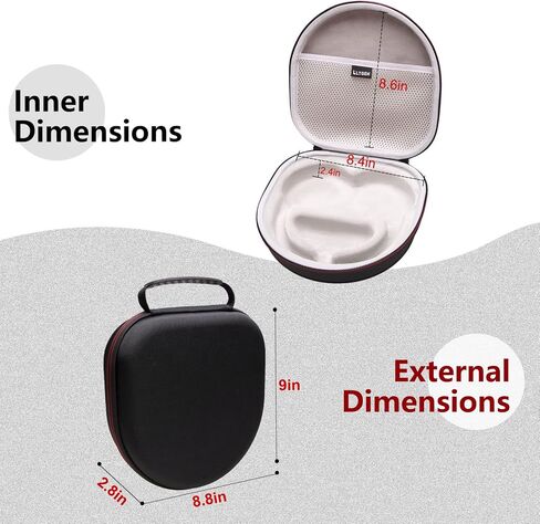 LTGEM Hard Case for Anker Soundcore Space Q45 / Q35 Adaptive Noise Cancelling Headphones - Protective Carrying Storage Bag in Kuwait