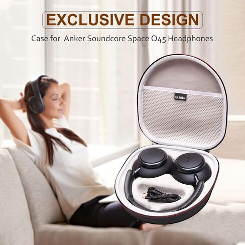 LTGEM Hard Case for Anker Soundcore Space Q45 / Q35 Adaptive Noise Cancelling Headphones - Protective Carrying Storage Bag in Kuwait