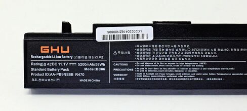 GHU New Battery AA-PB9NC6B 58 Wh for Samsung R429 R465 R465H R466 R520H R522H R530 AA-PB9MC6B AA-PB9NC6W AA-PB9NS6B R720 AA-PB9MC6W AA-PB9NC5B AA-PB9NC6B AA-PB9NC6W/E AA-PB9NS6B PB9NS6B AA-PB9NS6W in Saudi Arabia