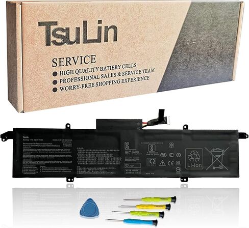 TsuLin 76Wh C41N1908 استبدال بطارية لجهاز Asus ROG Zephyrus G14 GA401II GA401IU GA401IV GA401IH GA401IHR GA401IVC GA401QC GA401QH GA401QE GA401QM GA401IV-BR9N6 PX401IV-BM166R C41 PQ05 15.4 فولت in Kuwait