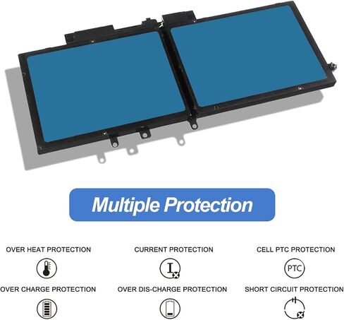 ANTIEE 68Wh GJKNX Laptop Battery Replacement for Dell Latitude 5480 5580 5280 5288 5290 5488 5490 5491 5495 5590 5591 E5480 E5580 E5590 E5490 Precision 15 3520 3530 GD1JP DY9NT 0DY9NT 5YHR4 451-BBZG in Saudi Arabia