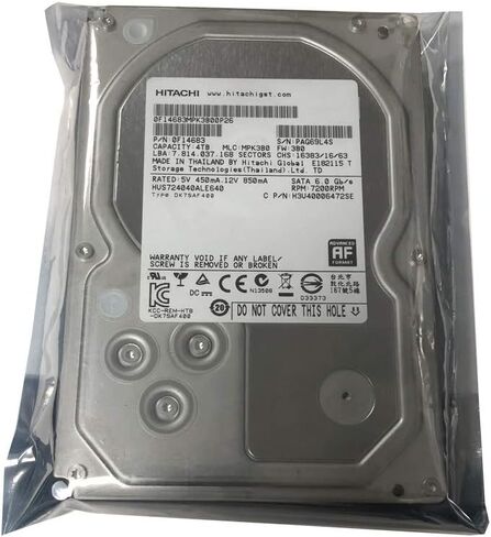 اتش جي اف تي قرص صلب الترا ستار 3.5 انش 4TB 7200 دورة في الدقيقة ساتا III 6Gbps 64MB كاش انتربرايز مع دورة عمل 24x7 (0F14683) (مجدد معتمد) من اتش جي اس تي in Saudi Arabia
