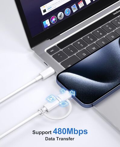 محول إضاءة أنثى إلى USB C ذكر لهاتف iPhone 15 Series 4Pack، محول إضاءة أبيض إلى USB C لهاتف iPhone 15/15 Sumsung، المزيد من أجهزة USB C - يدعم الشحن السريع ومزامنة البيانات، وليس OTG/أبيض/4 عبوات in Kuwait