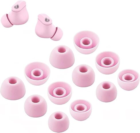 Replacement Earbuds Tips Silicone Eartips for Beats Studio Buds Headphones Fit in Case Buds Tips,6 Pairs S/M/L 3 Size,Red in Saudi Arabia