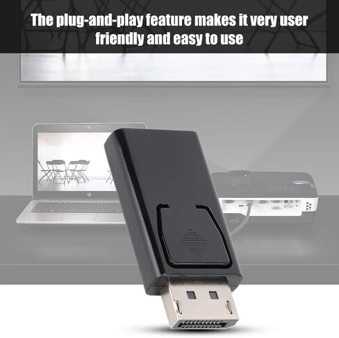 01 02 015 Display Port DP Converters, Digital Audio Transmission ABS DP Adapter for PC Laptop in Saudi Arabia