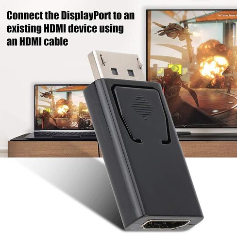 01 02 015 Display Port DP Converters, Digital Audio Transmission ABS DP Adapter for PC Laptop in Saudi Arabia