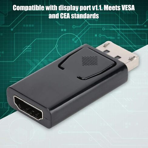 01 02 015 Display Port DP Converters, Digital Audio Transmission ABS DP Adapter for PC Laptop in Saudi Arabia
