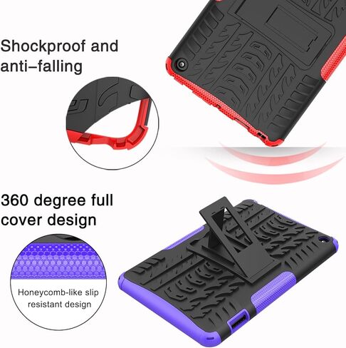 حافظة MaoMini لجهاز Kindle Fire 7 الجديد إصدار الجيل الثاني عشر 2022، حافظة حماية مدرعة شديدة التحمل (أزرق) in Kuwait