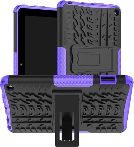 حافظة MaoMini لجهاز Kindle Fire 7 الجديد إصدار الجيل الثاني عشر 2022، حافظة حماية مدرعة شديدة التحمل (أزرق) in Kuwait