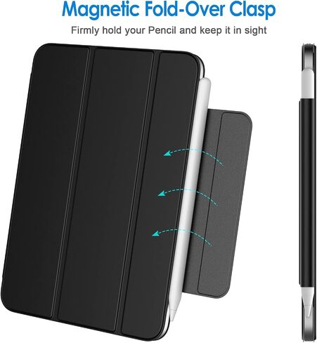 JETech Magnetic Case for iPad Mini 6 (8.3-Inch 2021 Model), Support 2nd Gen Pencil Charging, Magnetic Attachment, Slim Smart Tablet Cover with Auto Wake/Sleep (Black) in Saudi Arabia