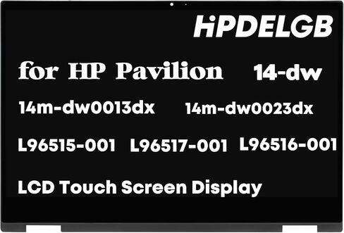 استبدال HPDELGB لـ HP Pavilion x360 14m-dw 14t-dw 14m-dw0013dx 14m-dw0023dx 14M-DW1023DX 14M-DW1033DX 14-DW0097NR L96515-001 L96517-001 L96516-001 شاشة LCD تعمل باللمس الجمعية محول الأرقام الشاشة in Kuwait