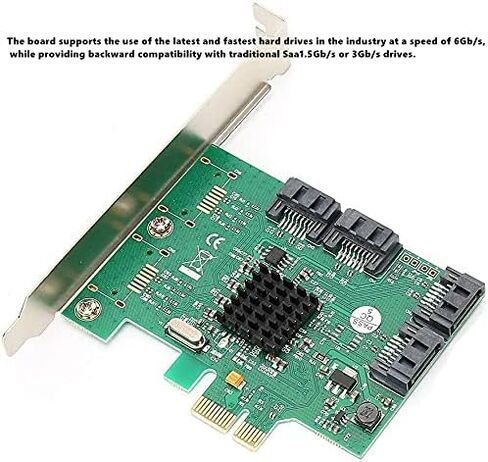 بطاقة توسيع القرص الصلب، بطاقة توسيع القرص الصلب PCIE SATA؟ 88SE9215 ملحقات الكمبيوتر المحمول 6 جيجابت في الثانية 2.0؟ قناة، بطاقة تحكم القرص الصلب in Kuwait