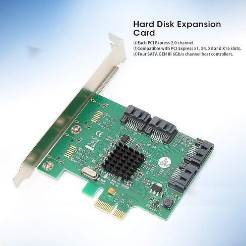 بطاقة توسيع القرص الصلب، بطاقة توسيع القرص الصلب PCIE SATA؟ 88SE9215 ملحقات الكمبيوتر المحمول 6 جيجابت في الثانية 2.0؟ قناة، بطاقة تحكم القرص الصلب in Kuwait