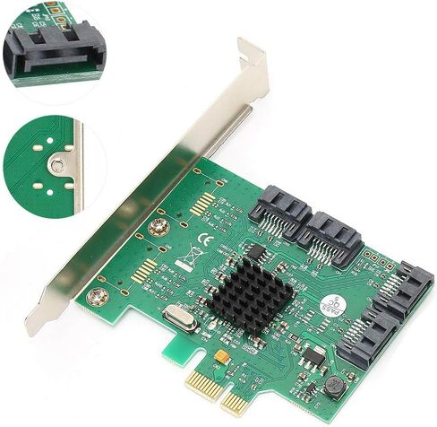 بطاقة توسيع القرص الصلب، بطاقة توسيع القرص الصلب PCIE SATA؟ 88SE9215 ملحقات الكمبيوتر المحمول 6 جيجابت في الثانية 2.0؟ قناة، بطاقة تحكم القرص الصلب in Kuwait