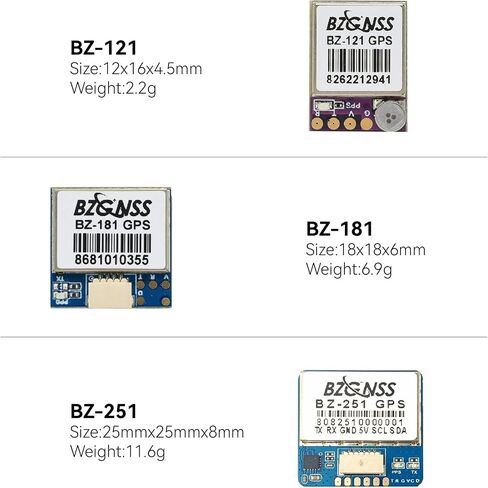 BZGNSS BZ-181 FPV GPS Module - Dual Protocol M10 Drone GPS for RC FPV Drone Racing Fixed-Wing Long-Range Flight Compatible with F405 F722 Flight Controller by Speedybee in Kuwait
