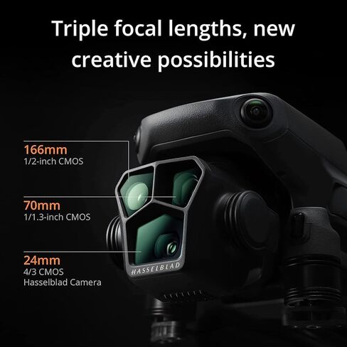 طائرة بدون طيار DJI Mavic 3 Pro Quadcopter مع جهاز تحكم عن بعد RC Pro (شاشة عالية السطوع) Fly More Combo 4/3 CMOS Hasselblad، وقت طيران 43 دقيقة، 4 بطاريات، حزمة مرشحات مع حقيبة ظهر وملحقات Deco Gear in Saudi Arabia