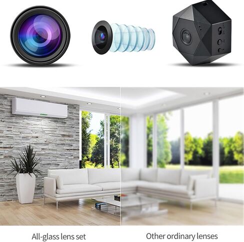 كاميرا Yoidesu Mini Spy، التحكم في التطبيق، كاميرا WiFi مخفية 4K مع تسجيل حلقي، كاميرا WiFi لأمان المكاتب المنزلية المتوافقة مع Android iOS in Kuwait