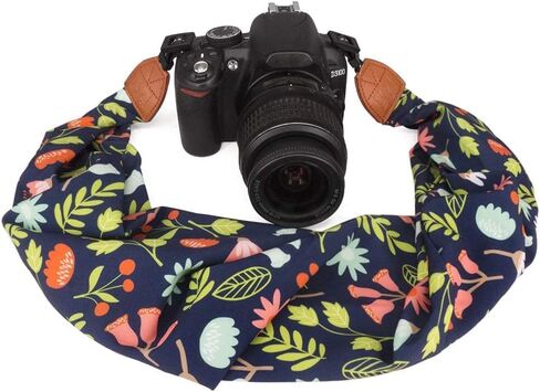 Elvam Universal Men and Women Scarf Camera Strap Belt Compatible with DSLR, SLR, Instant,Digital Camera - Blue Forest in Kuwait