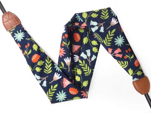 Elvam Universal Men and Women Scarf Camera Strap Belt Compatible with DSLR, SLR, Instant,Digital Camera - Blue Forest in Kuwait