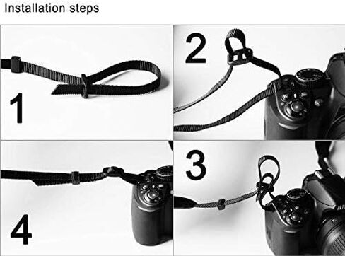 Elvam Universal Men and Women Scarf Camera Strap Belt Compatible with DSLR, SLR, Instant,Digital Camera - Blue Forest in Kuwait