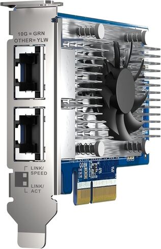 كيو ناب بطاقة شبكة QXG-10G2T-X710 بمنفذين 10GbE مع SR-IOV وiSCSI، قائمة على الكتلة وتدعم اوضاع اقراص افتراضية متعددة in Saudi Arabia