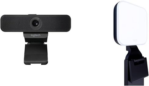 Logitech C925-e Webcam with HD Video and Built-in Stereo Microphones - Black & MK545 Advanced Wireless Keyboard and Mouse Combo in Saudi Arabia
