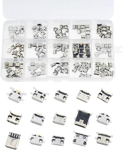 50PCS Type-C Charging Dock Connectors Repair Kits in Saudi Arabia