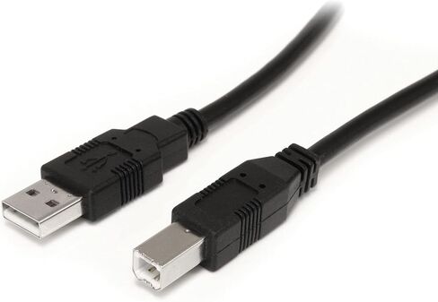 ستارتيك. كيبل USB A الى B نشط بطول 9 متر/ 30 قدم من كوم - M/M - سلك USB 2.0 A الى B - كيبل طابعة - كيبل وصلة USB (USB2HAB30AC) in Saudi Arabia