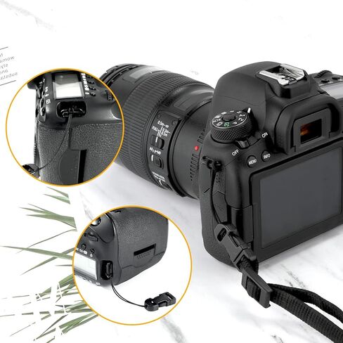 8 قطع من حزام الكاميرا سريع الفك، مشبك قابل للتعديل سريع الفك لحزام الكاميرا، محول موصل مشبك سريع الفك إلى حزام رقبة الكاميرا (أسود) in Kuwait