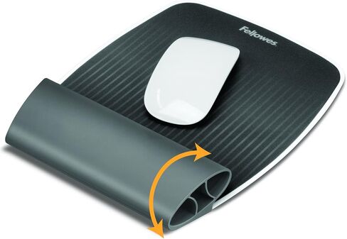 Fellowes I-Spire Series Wrist Rocker, Mouse Pad with Rocking Motion Support, White (9314801) in Saudi Arabia
