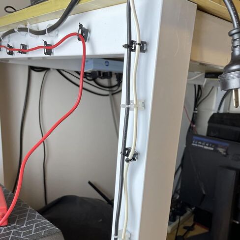 Lunpliran Magnetic Zip Tie Mount Multipurpose Magnetic Cable Holder Ties Magnets Wire Management (180, Black) in Kuwait