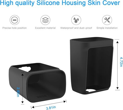 أغلفة سيليكون Koroao لكاميرا Eufy SoloCam S40/ S230، متوافقة مع غطاء حماية من السيليكون لكاميرا الأمان Eufy SoloCam S40/ S230 (عبوة واحدة - أسود) in Saudi Arabia