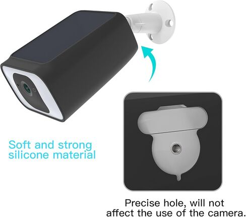 أغلفة سيليكون Koroao لكاميرا Eufy SoloCam S40/ S230، متوافقة مع غطاء حماية من السيليكون لكاميرا الأمان Eufy SoloCam S40/ S230 (عبوة واحدة - أسود) in Saudi Arabia