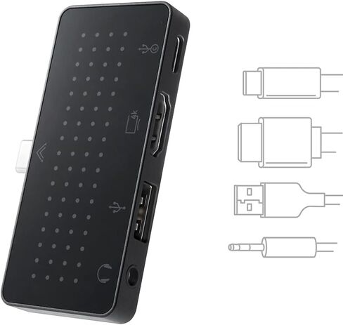 اثنا عشر جنوبًا StayGo | موزع USB-C لأجهزة MacBooks من النوع C وiMac M1 وأجهزة الكمبيوتر المحمولة وiPad Pro مع كابل سطح المكتب بطول 1 متر + كابل سفر قابل للتخزين للمنزل والمكتب والسفر (أبيض) in Saudi Arabia