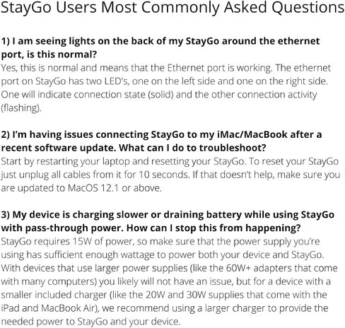 اثنا عشر جنوبًا StayGo | موزع USB-C لأجهزة MacBooks من النوع C وiMac M1 وأجهزة الكمبيوتر المحمولة وiPad Pro مع كابل سطح المكتب بطول 1 متر + كابل سفر قابل للتخزين للمنزل والمكتب والسفر (أبيض) in Kuwait