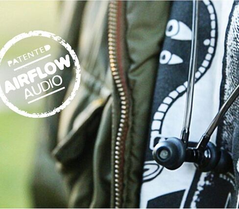 Aircom A3 Active Air Tube Headphones - Radiation-Dampening Wired Sports Earbuds with Airflow Audio Technology for Premium Sound and EMF Protection – Yellow in Kuwait